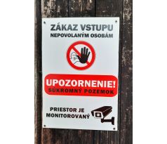 Informačná ceduľa - Zákaz vstupu 1